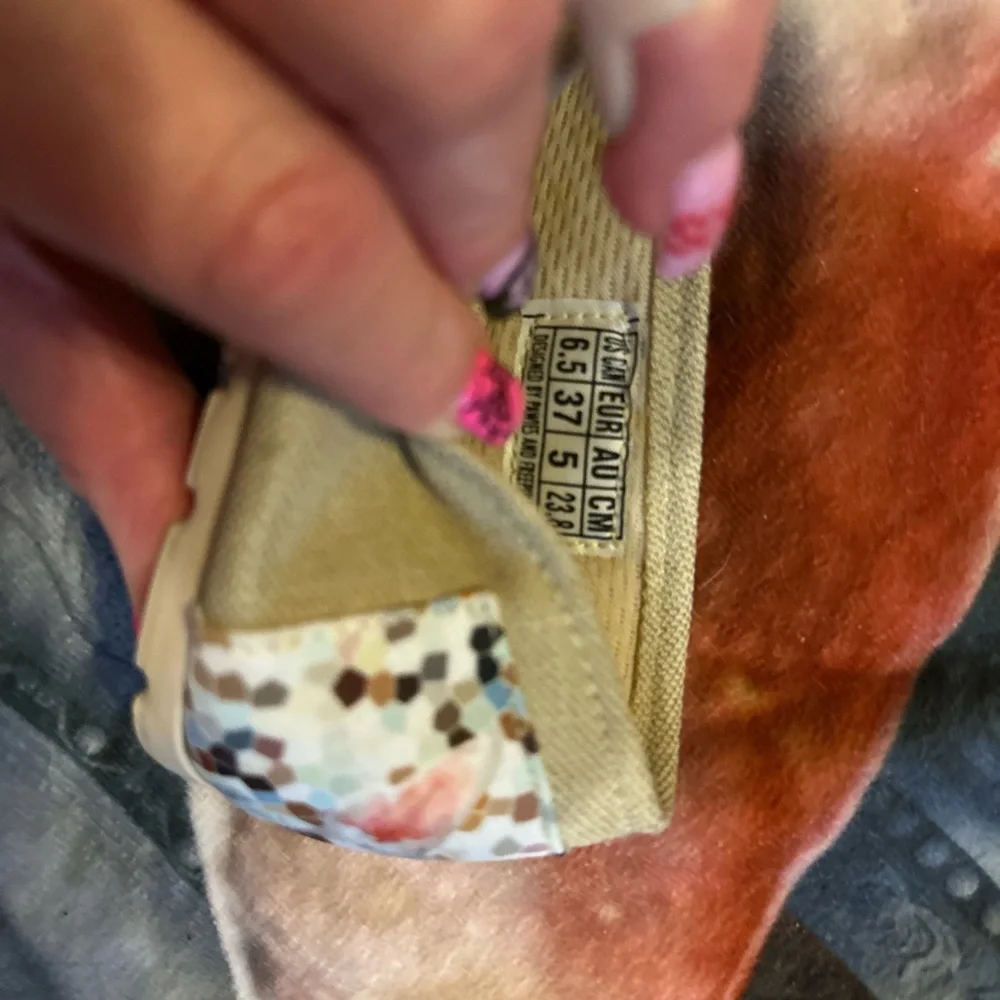 Cat Print Canvas Shoes - Blue and Tan